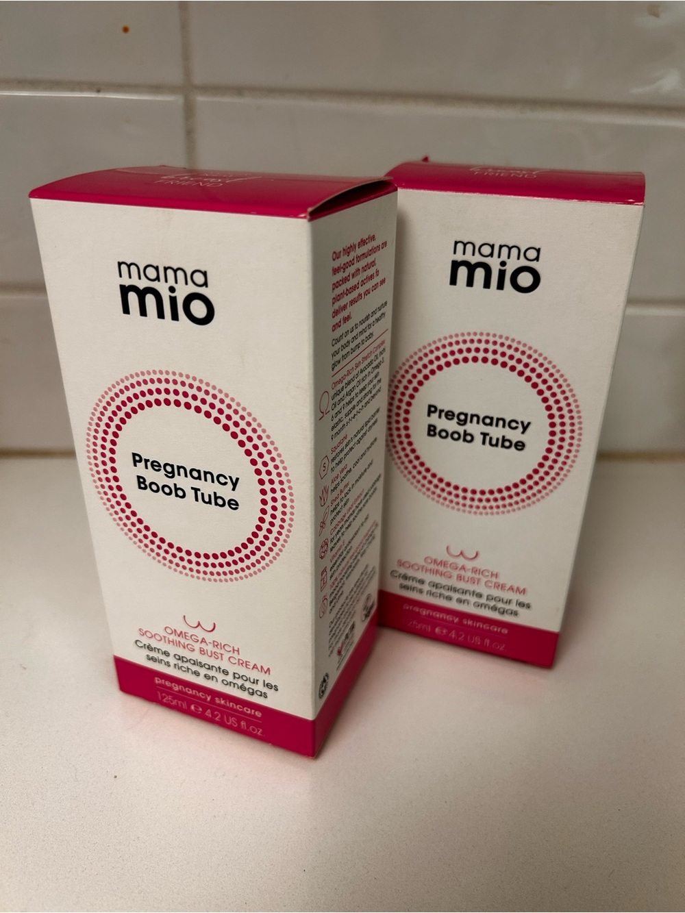 Mama Mio Pregnancy Boob Tube - 2 tubes in original boxes